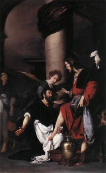 貝爾納多 斯托茨 St Augustine Washing the Feet of Christ